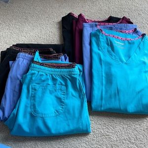Heartsoul scrub tops and bottoms